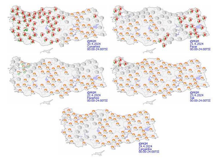 Son dakika… Meteoroloji 45 kent için alarm verdi! Radara girdi: Bu saatlere dikkat