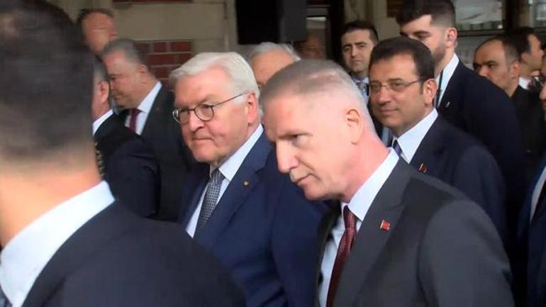 Almanya Cumhurbaşkanı Steinmeier'a Filistin protestosu, gözaltılar var