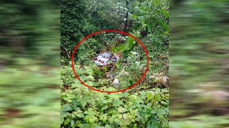 Rize’de feci kaza! Otomobil dereye uçtu