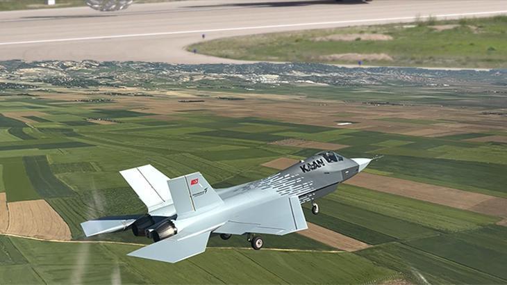 İşte sıcak görüntü! Milli Muharip Uçak KAAN, ikinci uçuşunu başarı ile tamamladı