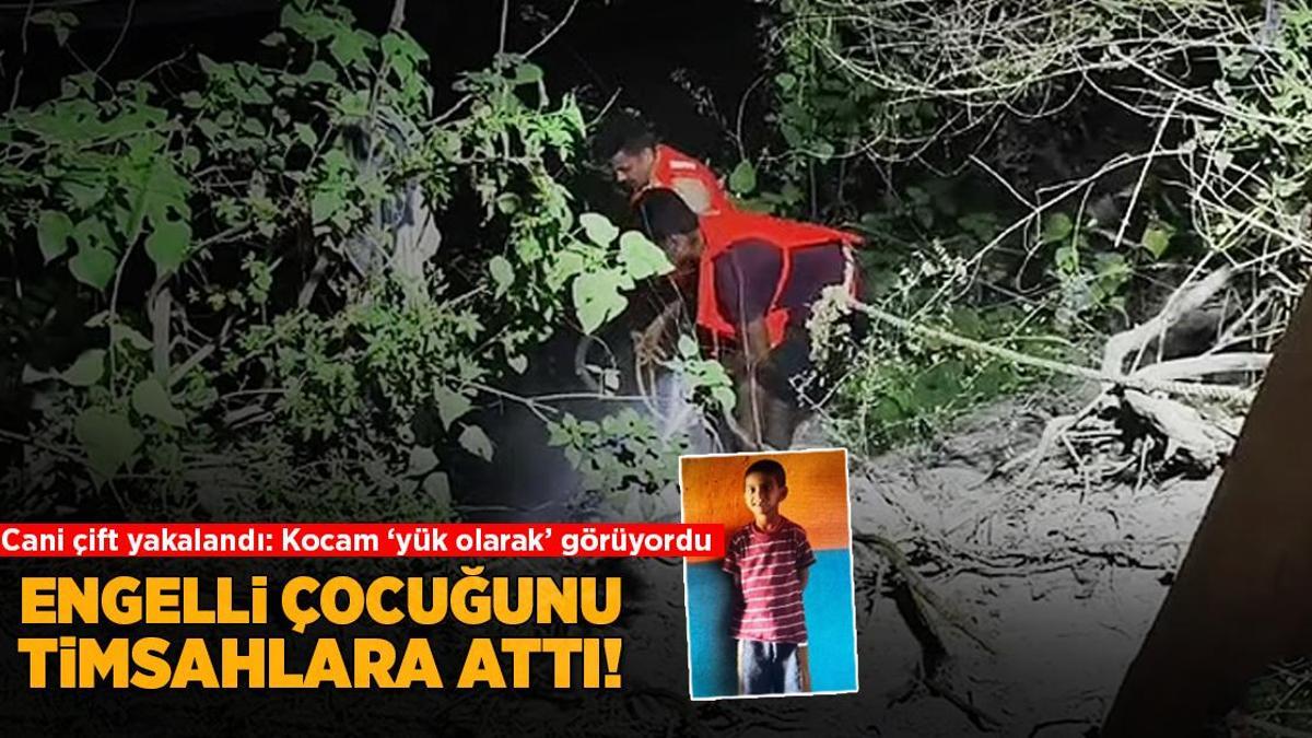 Engelli oğlunu timsahlara attı! Cani çift tutuklandı: Kocam ‘yük olarak’ görüyordu