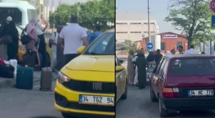Turistlerin taksiciyle ‘taksimetre çok yazdı’ kavgası! Yumruklar havada uçuştu