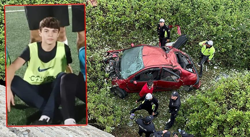 İstinat duvarından düşen otomobildeki bir genç futbolcu daha yaşamını yitirdi