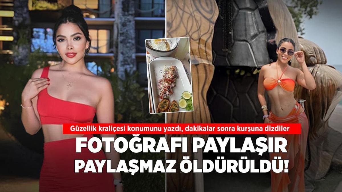Fotoğrafı paylaşır paylaşmaz öldürüldü! Güzellik kraliçesi konumunu yazdı, dakikalar sonra kurşuna dizdiler