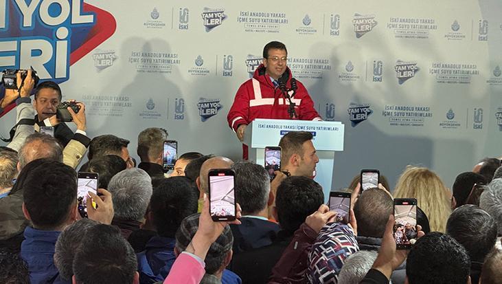 İmamoğlu: Günde ortalama 15 bin metreküp suyun erişimini sağlayacağız
