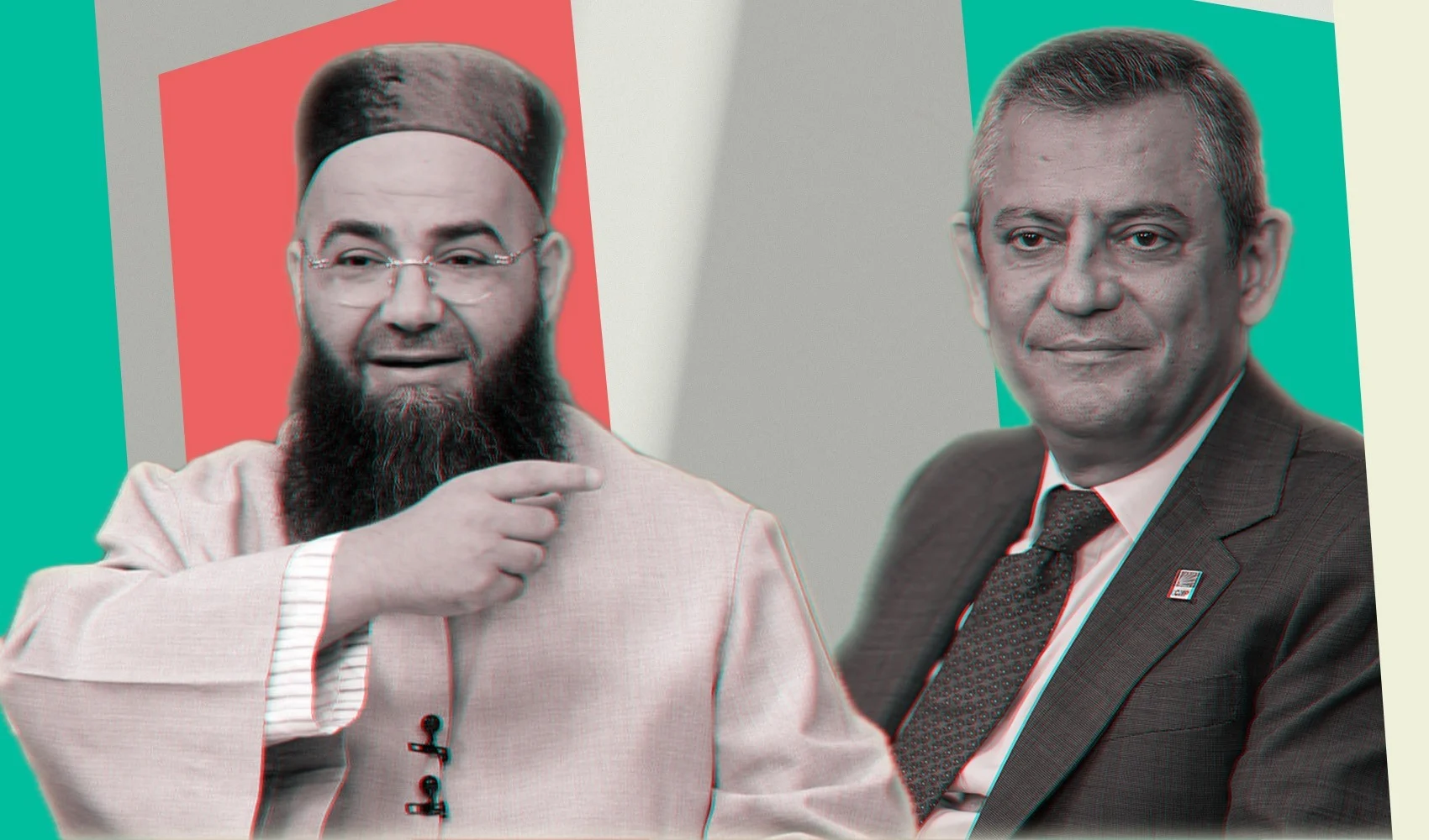 Cübbeli Ahmet Hoca  Özgür Özel e yanaştı.