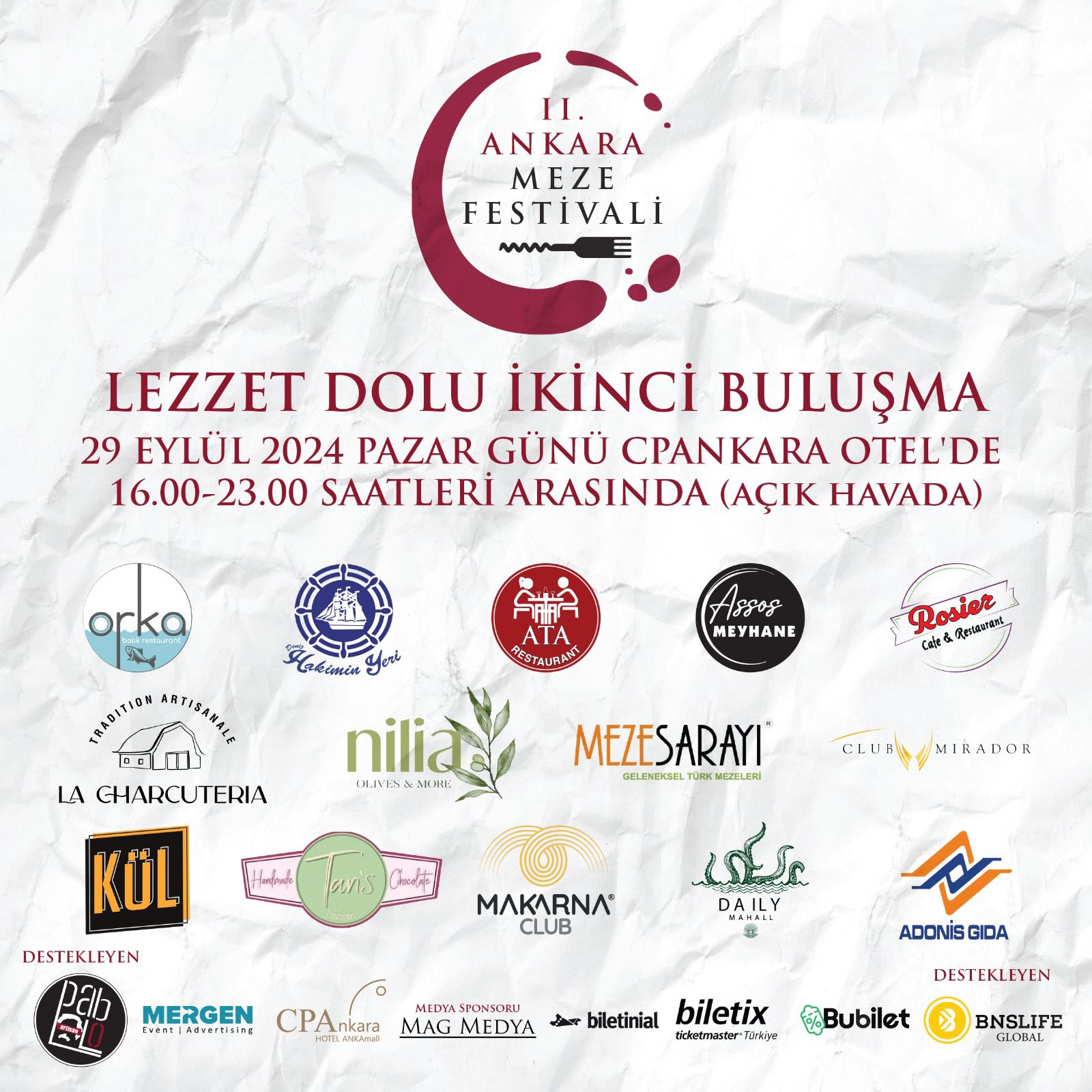 MAG Medya İle İkinci Ankara Meze Festivali: Lezzet ve Eğlencenin Zirvesi