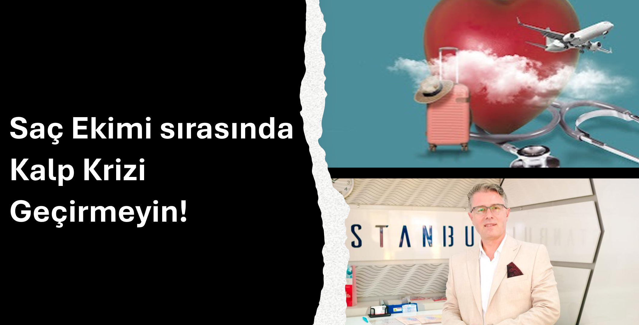 Saç Ekimi sırasında  Kalp Krizi Riski.