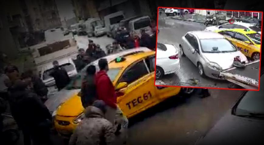 Aynasını kıran motokuryenin üzerine aracını sürdü!