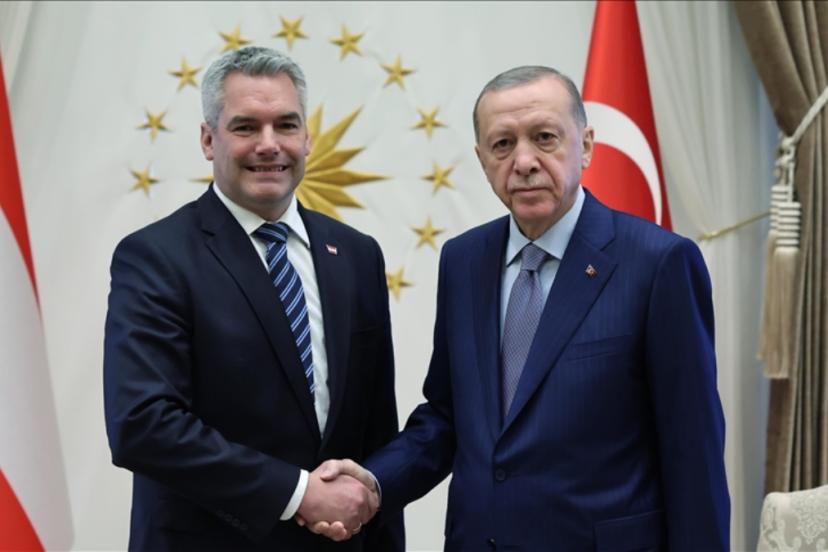 Cumhurbaşkanı Erdoğan, Avusturya Başbakanı Stocker ile görüştü