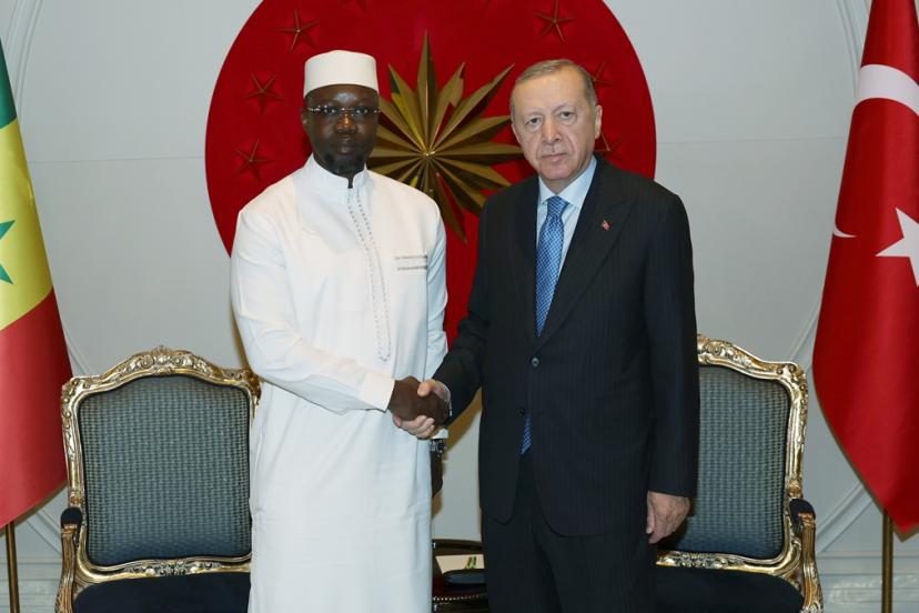Cumhurbaşkanı Erdoğan, Senegal Başbakanı Sonko ile görüştü