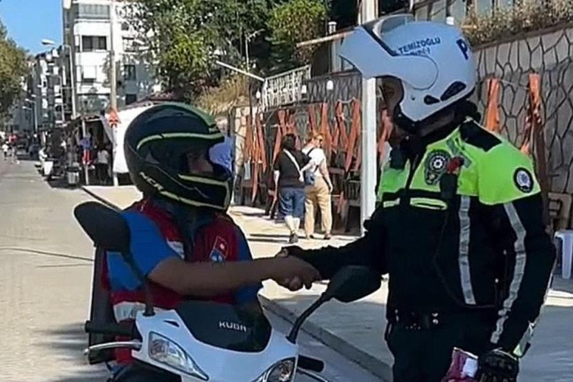 Düzce’de kask takan çerez aldı, takmayan ceza yedi
