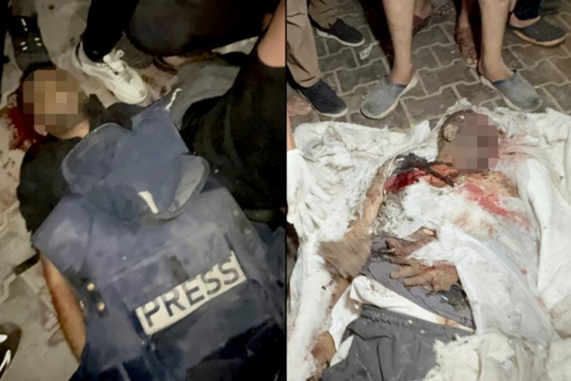 İsrail’in gazetecilerin çadırına düzenlediği saldırıda 6 gazeteci öldü