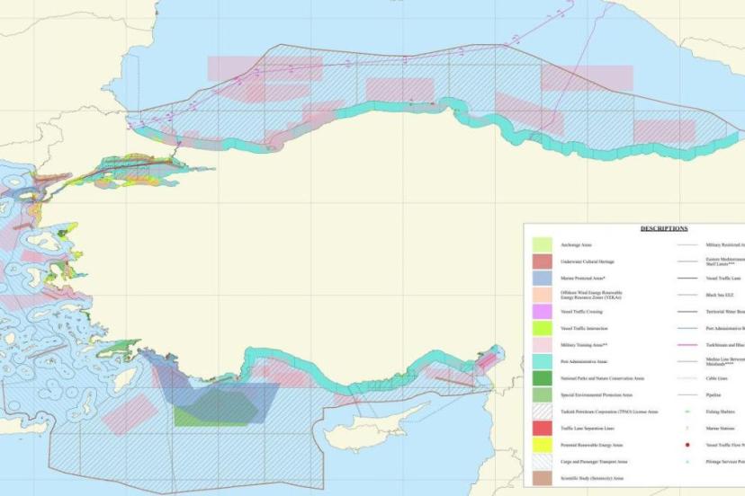 Mavi Vatan haritası, UNESCO’nun ulusal Deniz Planlama Haritasına eklendi