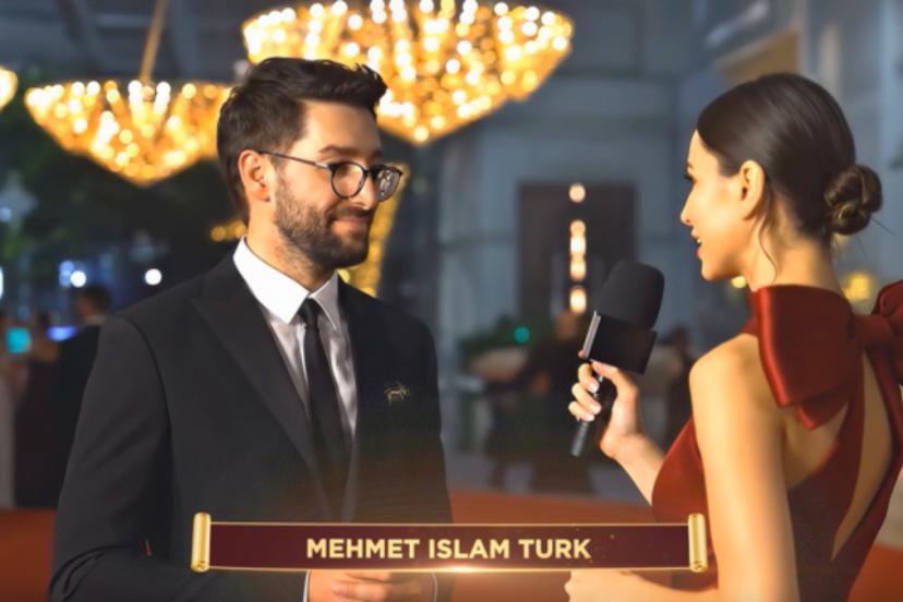Mehmet İslam Türk, BIAF 2025’te yapay zeka destekli canlı röportajla tarihe geçti