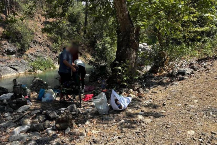 Mersin’de ormanlık alana izinsiz girenlere ceza kesildi