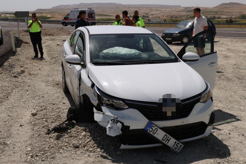 Nevşehir’de kaza anında araç otomatik olarak acil çağrı sistemi 112’yi aradı