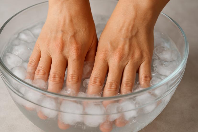 Yine Japonlar işin sırrını çözdü! Elinizi buzlu suda bekletirseniz…