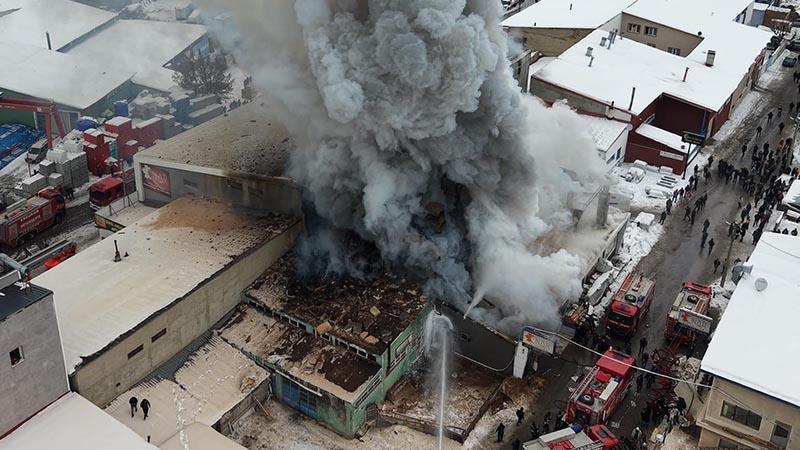 Erzurum’da 2 kişinin öldüğü yangında, iş yeri sahibine 288 bin TL para cezası