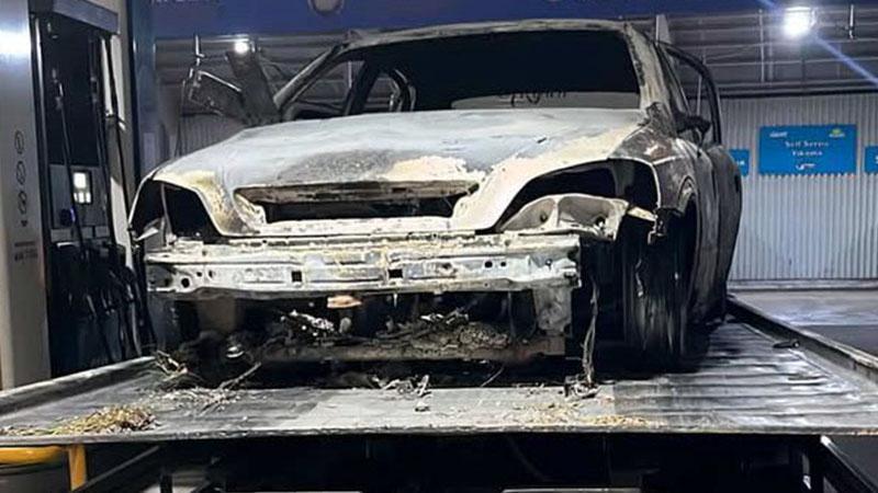 Adapazarı’nda Yanmış Araçta İnsan Kemikleri Bulundu