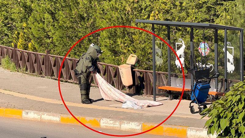 Hastane Kavşağında Bomba Paniği! Şüpheli Poşetten Battaniye Çıktı