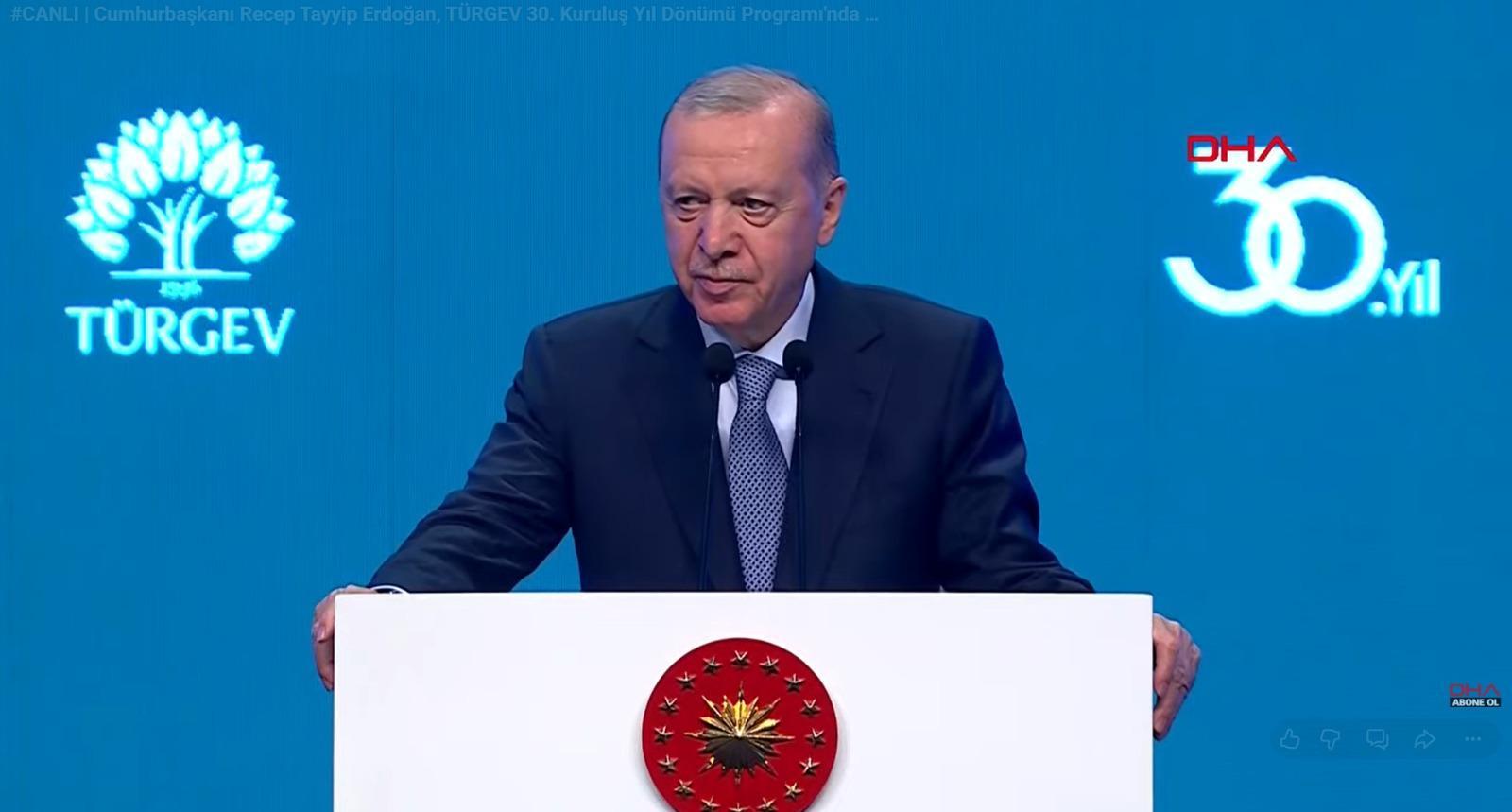 Erdoğan’dan TÜRGEV’in 30. Yılına Özel Mesaj: “Gençlik İçin Verilen Emekler Bir Çınara Dönüştü”