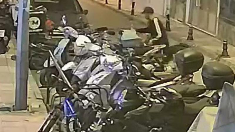 Gece Yarısı Çalınan Motosikletin Hırsızı Kısa Sürede Yakalandı