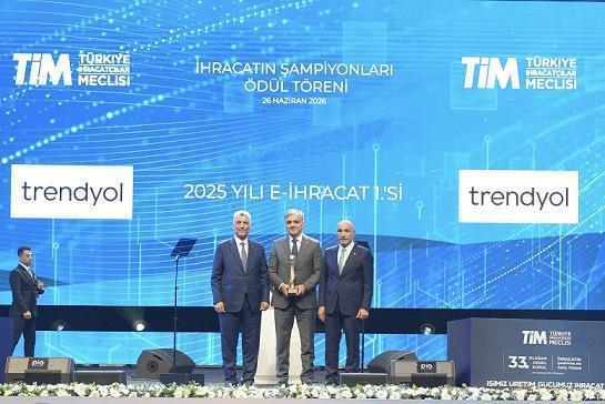 Trendyol’a “E-İhracat Şampiyonu” Ödülü: KOBİ’lerin Küresel Açılımına Vurgu