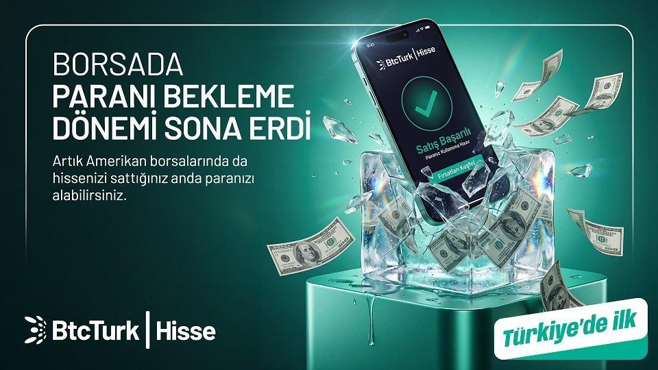 BtcTurk Hisse’den ABD borsalarında bir ilk! ‘Hemen Kullan’ özelliği devreye alındı