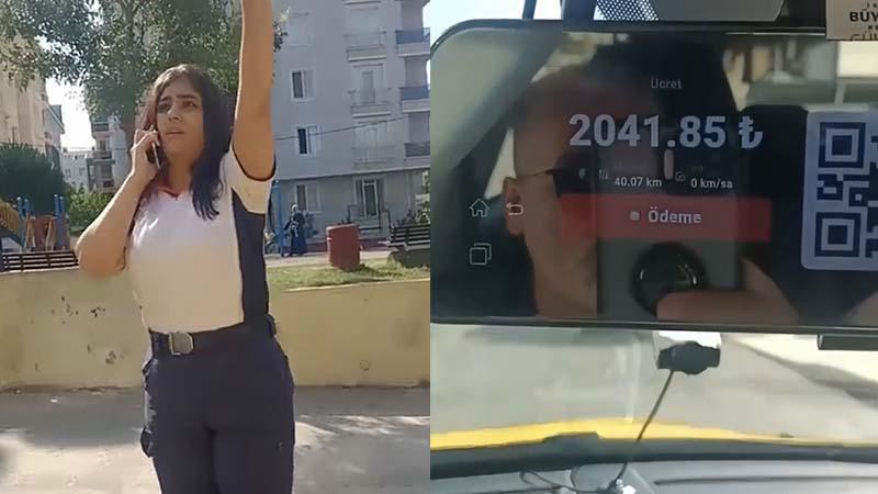 Ücret Anlaşmazlığı Kavgaya Dönüştü: Taksi Yolculuğunda Gergin Anlar Kamerada