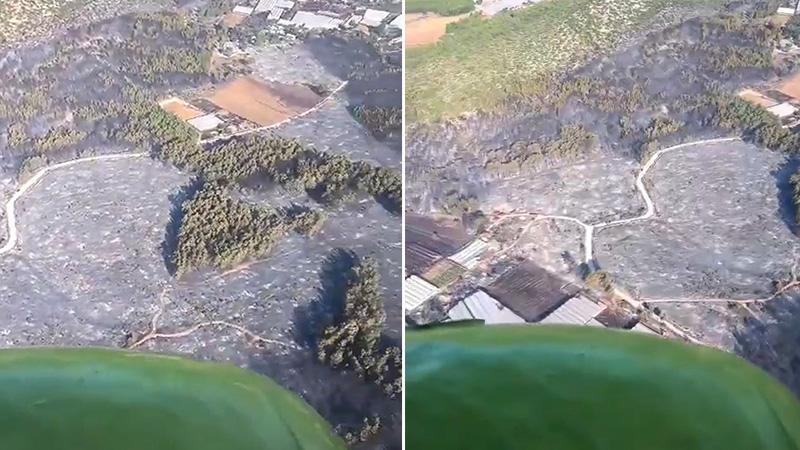 Seydikemer’de başlayan yangın Kaş’ta ormana sıçradı: Kontrol altına alındı