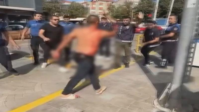 Esenler’de bıçaklı şüpheli polis müdahalesiyle durduruldu